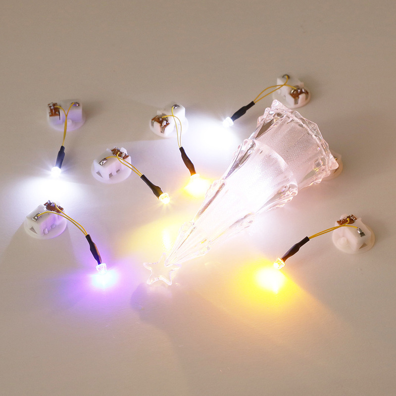 2.35cm Diameter Colorful Night Light with Wire Movement Digital Candle Color Changing Light Luminous Doll Accessories Factory