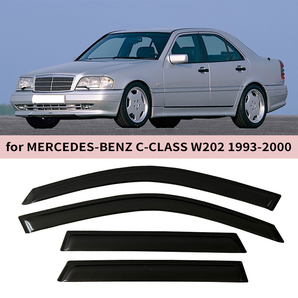Mercedes-Benz Mercedes-Benz C-CLASS W202 Sedan 1993-2000 Window Visor (Rain shield) - for-c-class-w202-sedan-1993-20004pcs