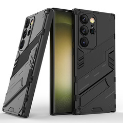 サムスンs 25ultraパンク携帯ケース男性s 24ultraスタンドs 23ultra転倒防止保護カバーを適用します。