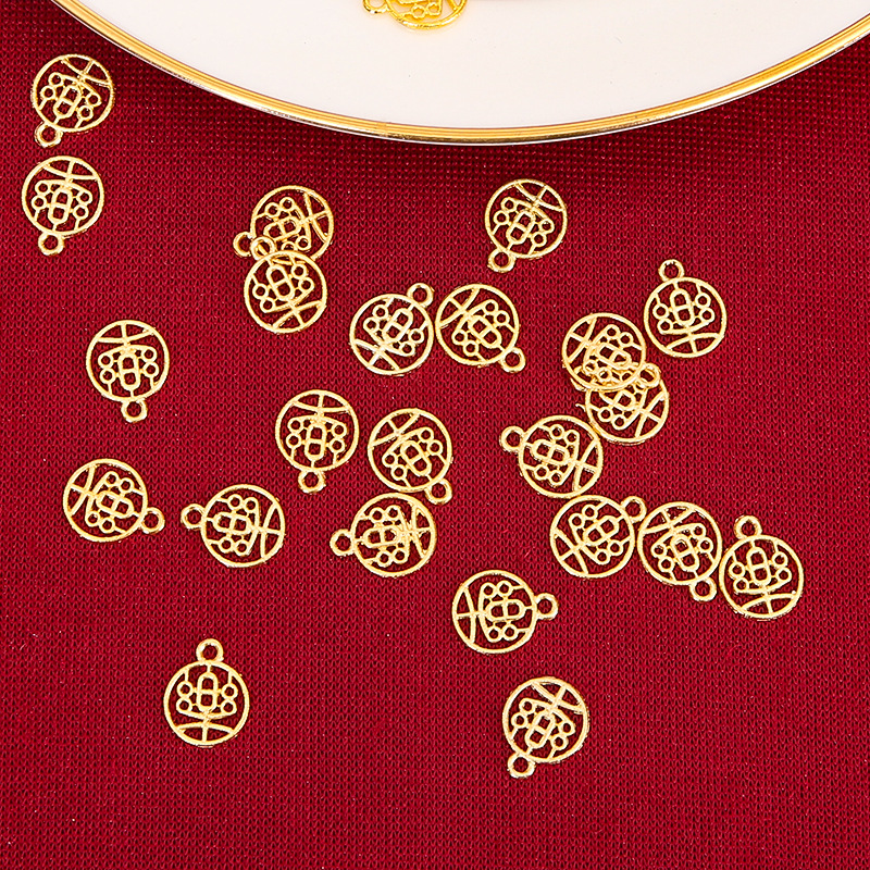 1cm金色小圆乐字一个0.06