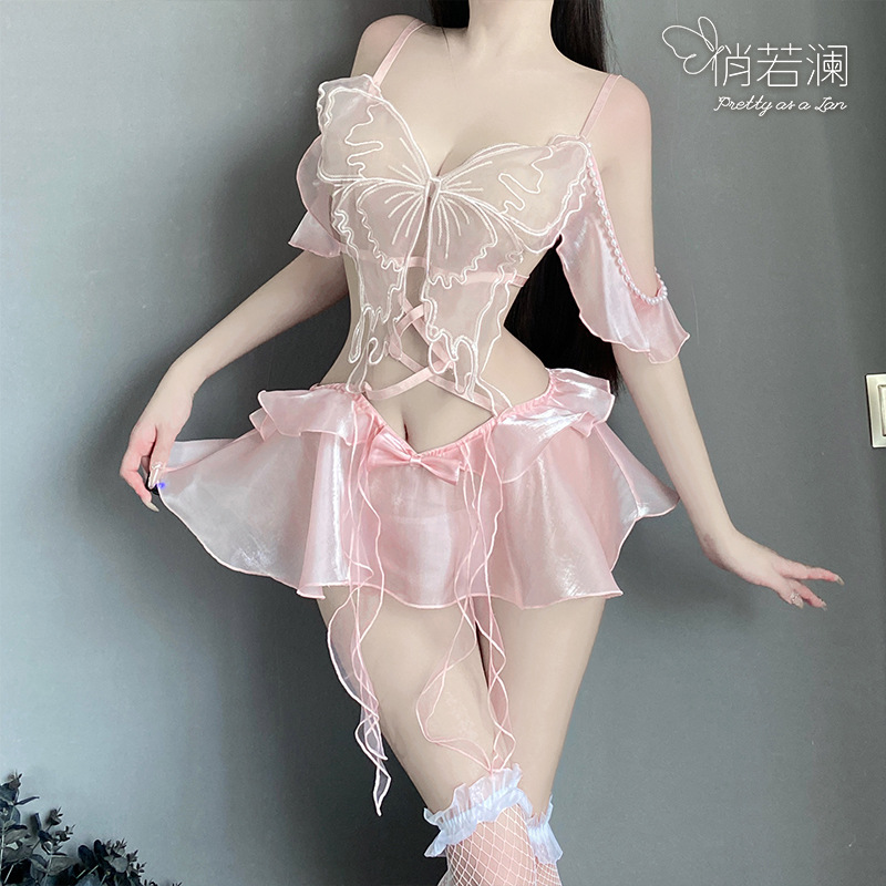 복숭아 분말 [원피스 T 바지]]