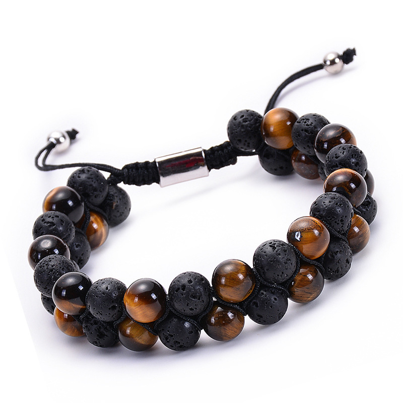 Vintage Style Geometric natural stone Agate Bracelets 1 Piece