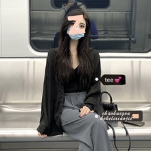 慵懒风三件套装女装2025秋季新款高级韩版衬衫阔腿裤穿搭洋气网红