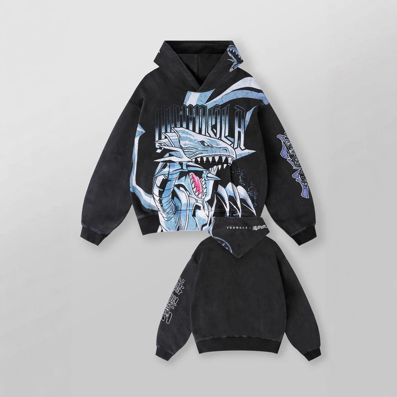 Cross-Border 2025 Japanese Anime Dragon Ball Turtle Sage Anime Personality Trendy Loose Hooded Pullover Sweatshirt Source Factory