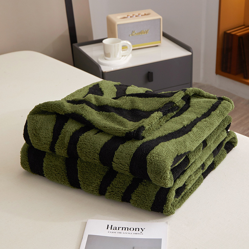 Comercio exterior transfronterizo zebra manta catiónica mantas cálidas mantas de lana mantas de una sola capa mantas de sofá mantas de dormir mantas de aire acondicionado mantas de dormir