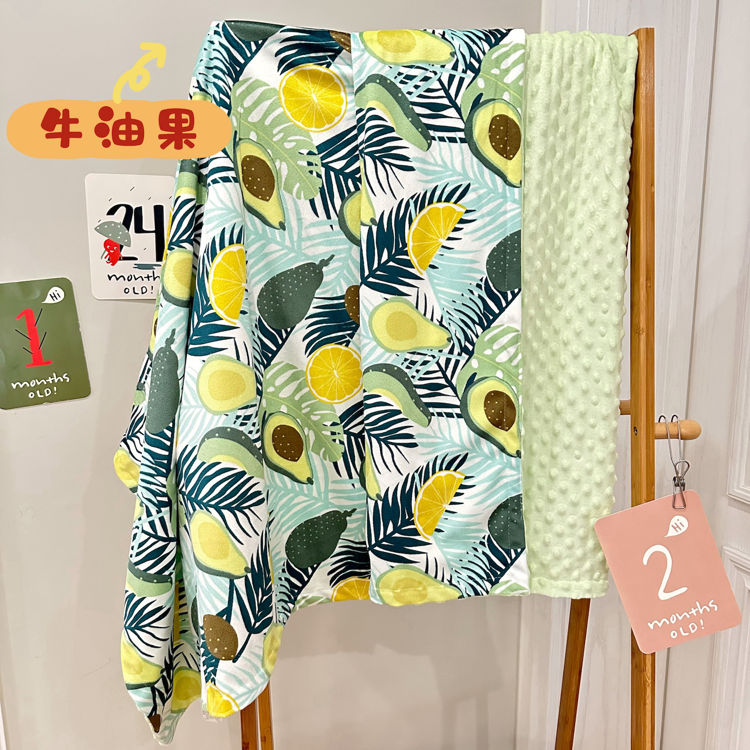 Manta acolchada para niños, manta tipo gorro, manta de doble capa de terciopelo cristalino, manta para siesta de bebé, manta esponjosa