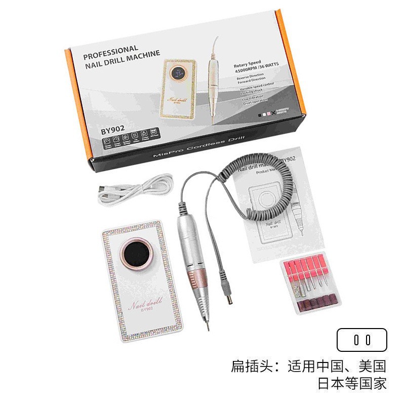 Disposición de almacenamiento eléctrico de 35000rpm ajustable velocidad de rotación de la máquina de molienda eléctrica especial para la tienda de uñas