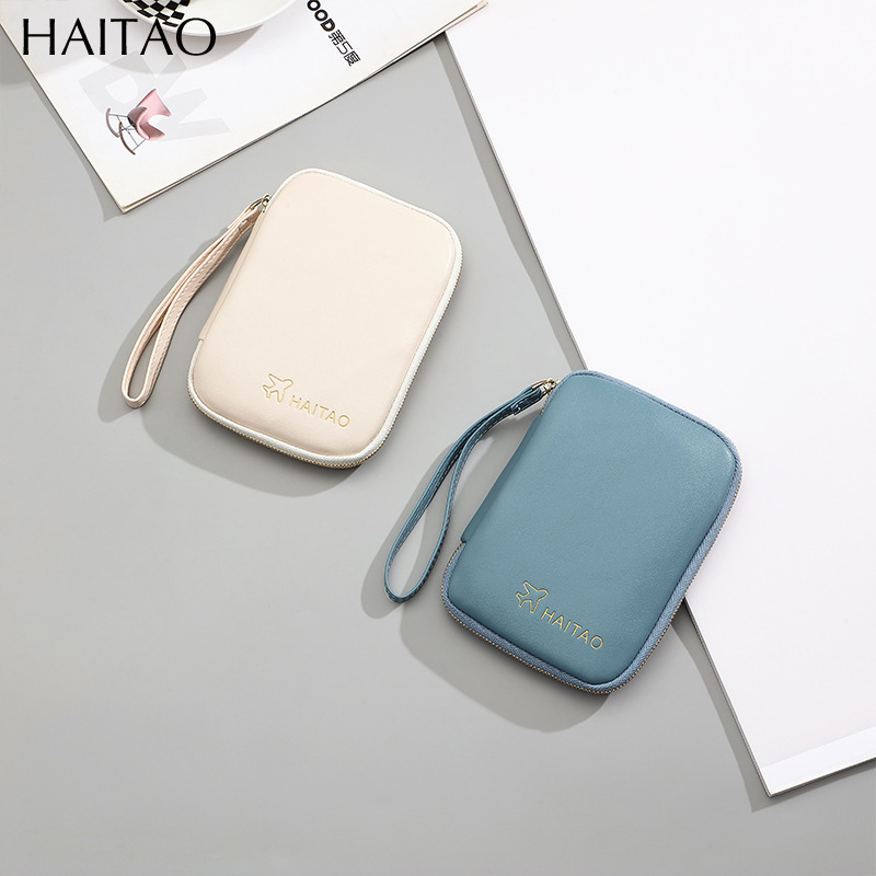 Bolsa de tarjetas, pasaporte, clip, bolsa de llaves, cremallera multifuncional, bolsa de cambio en un solo documento, bolsa de almacenamiento para lápiz labial, bolsa de auriculares