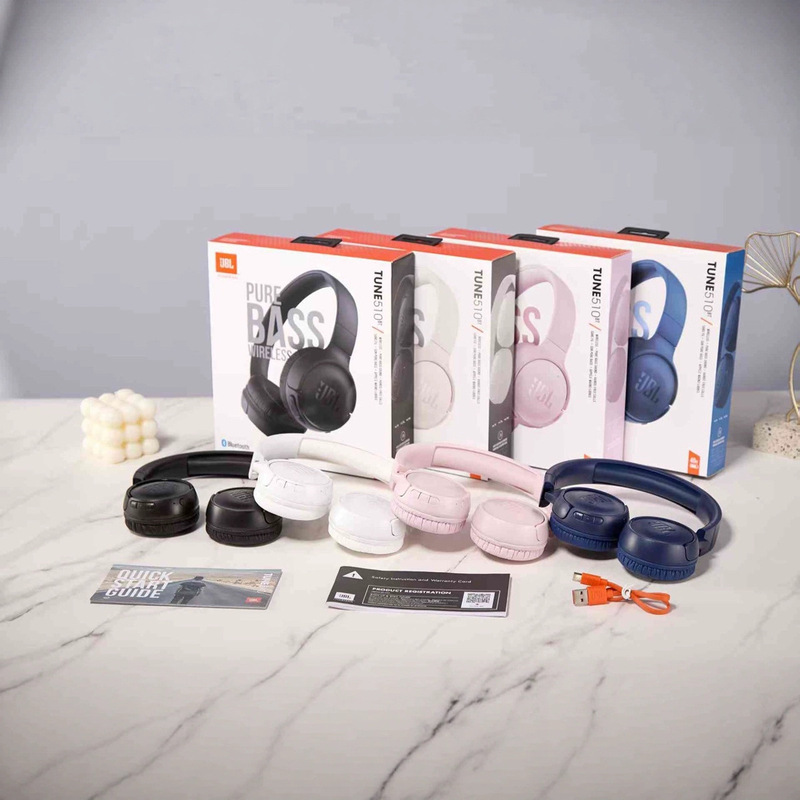 Suitable for Jbl 510Bt Head-Mounted Wireless Bluetooth Headset Bass Game Call with Microphone Cross-Border One Machine One Code Suitable for Jbl 510Bt Head-Mounted Wireless Bluetooth Headset Bass Game Call with Microphone Cross-Border One Machine One Code