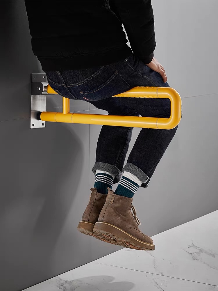 Reposabrazos de inodoro plegable antideslizante para ancianos y discapacitados baño de seguridad sin barreras inodoro barandilla
