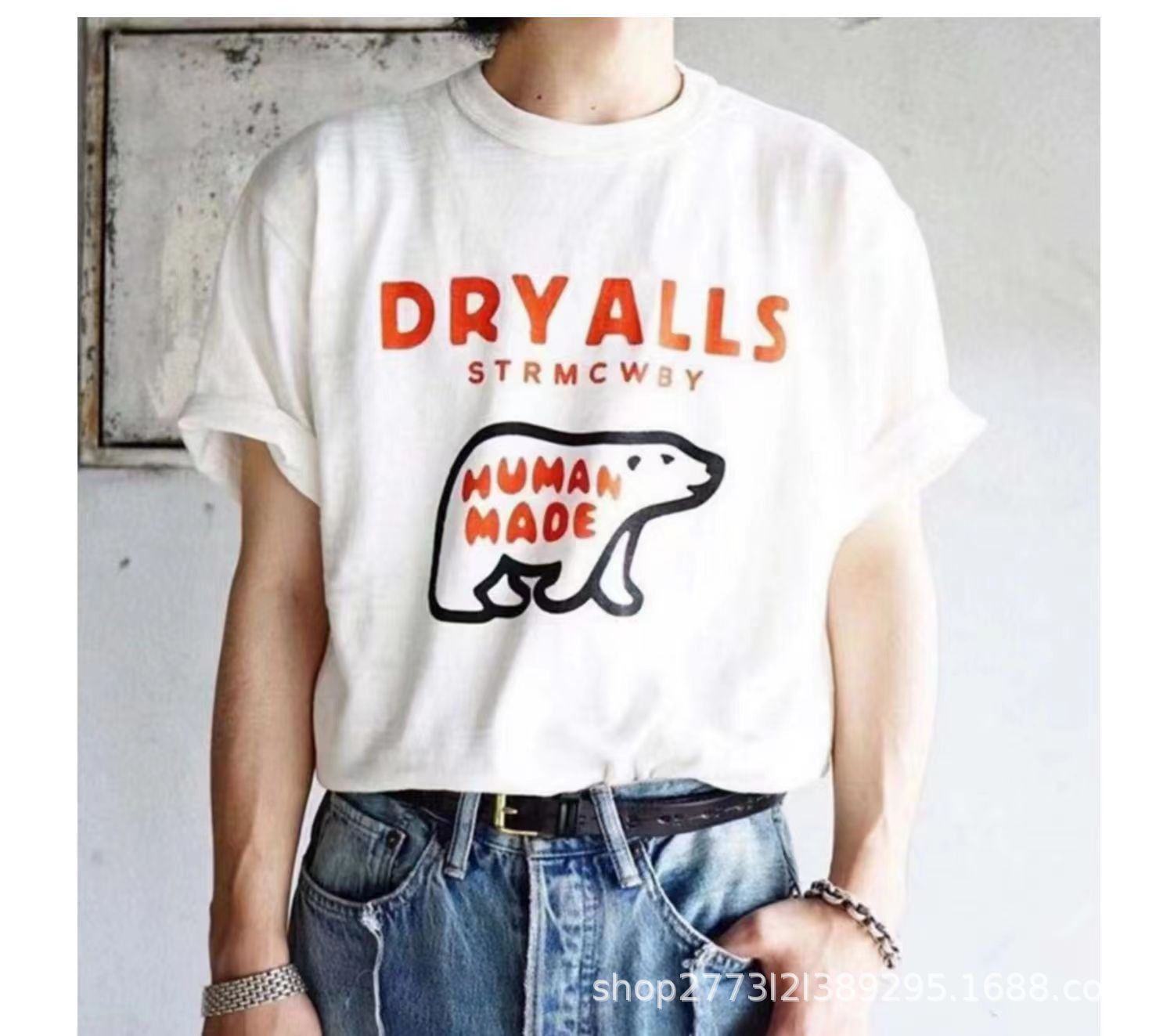 Herren T-shirt Mit Eisbär Motiv Locker Geschnitten Sommerlich_voghion.com