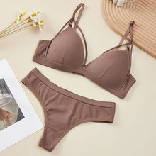 套装3133+9118一体式胸垫吊带抹胸棉内衣少女排扣文胸无钢圈背心