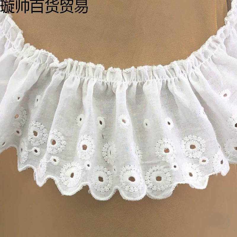 Ручная работа, кружево своими руками, вышивка кружевом, кружевные аксессуары, хлопчатобумажная одежда, плиссированная ткань, хлопковое кружево 2025