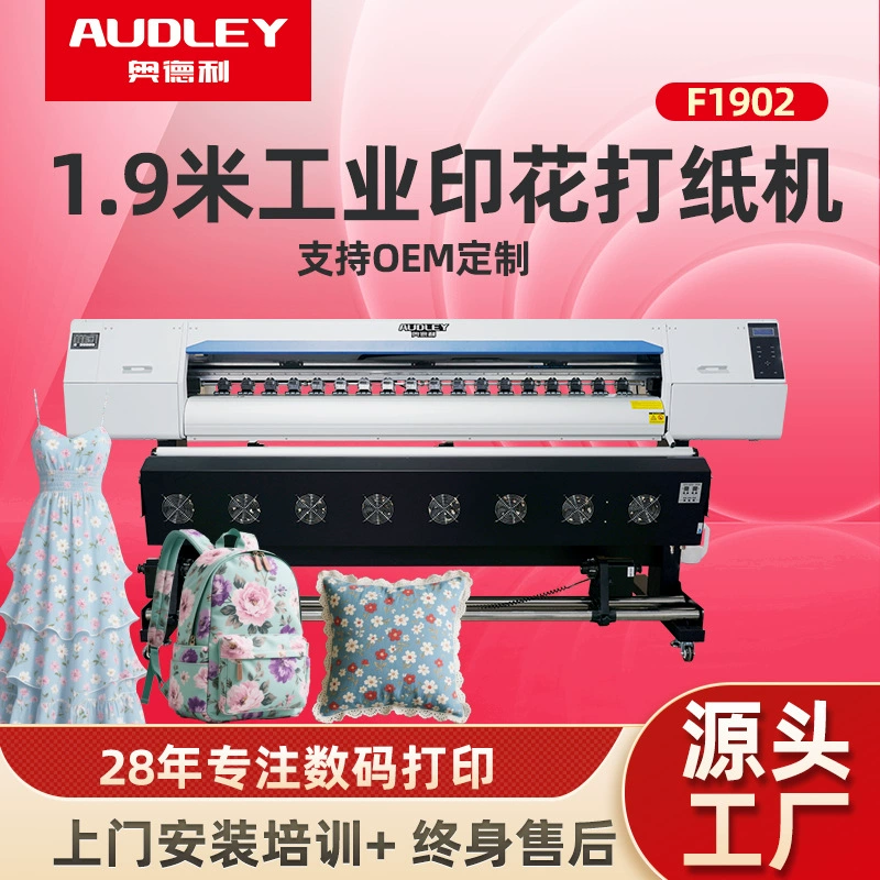 Новая двухголовая печатная машина Audley для одежды и подушек, высокоскоростная цифровая печатная машина Epson