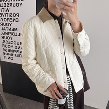 【限量特价】BBR风菱格微雕桑蚕丝石墨烯夹克 巴恩风翻领棉服外套