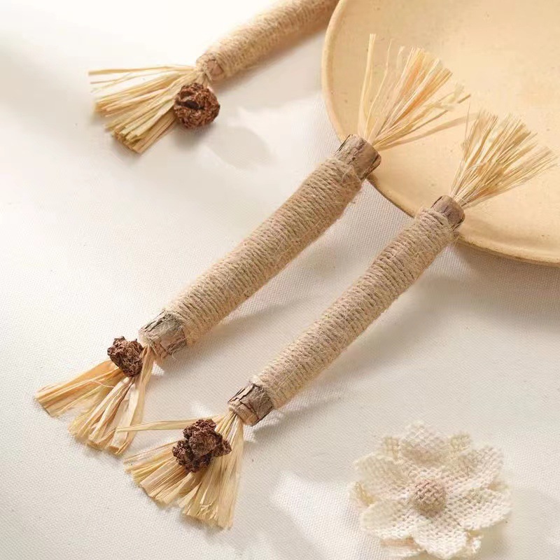 Mu Tianmiao catnip mordedor palo gato juguete insecto hiel fruta divertido gato palo diente limpieza palo TikTok Venta caliente