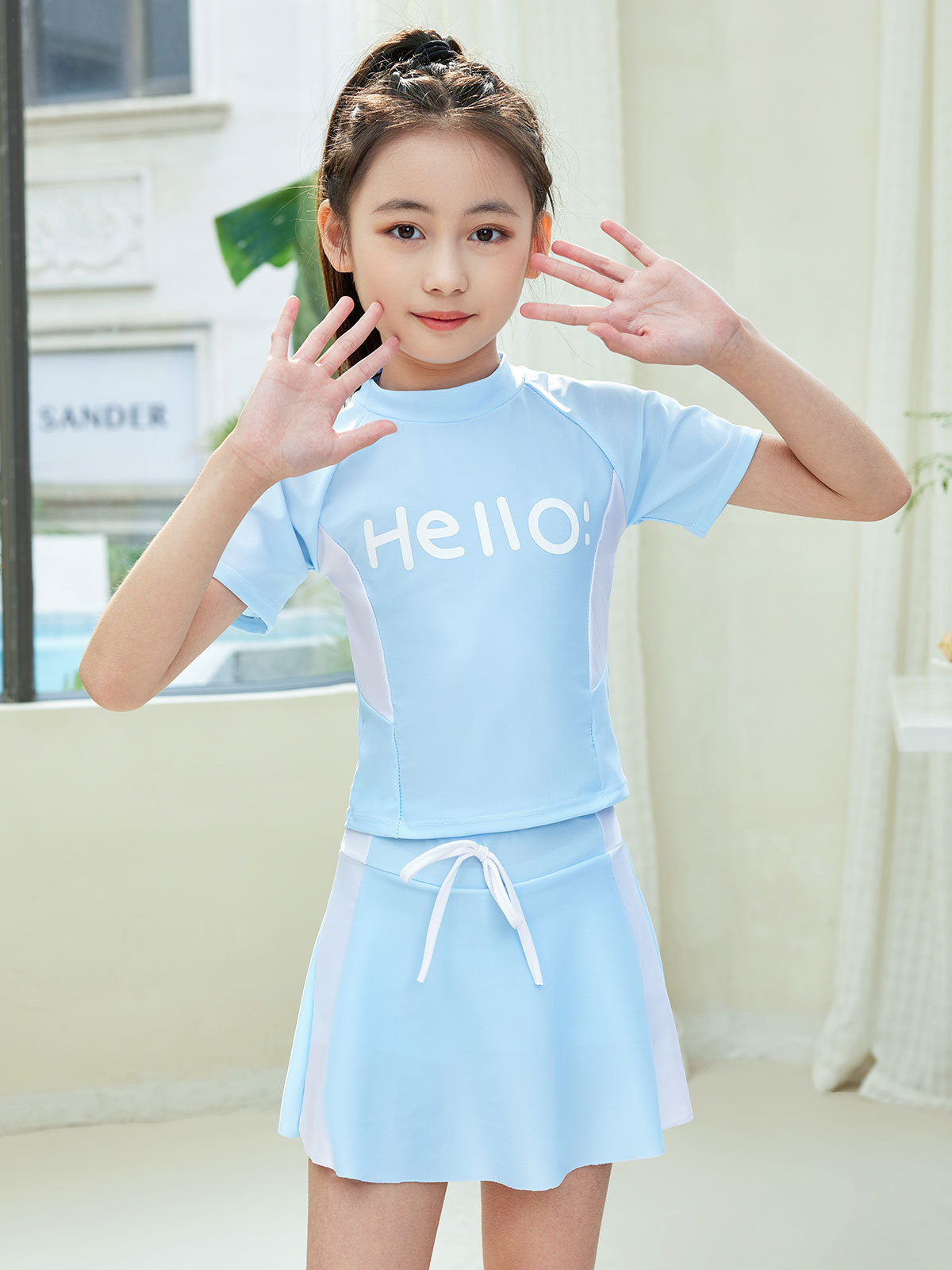 trajes de baño de niñas de verano 2024 nuevas niñas vestidos de baño de verano de entrenamiento deportivo para niños pequeños y medianos trajes de baño