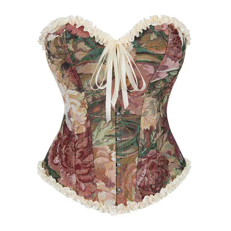 Fishbone Corset Bra, Bridal Dress, Sexy Waist-Cinching Corset, Waist Cincher, European and American Court-Style Corset, Cross-Border