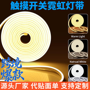 5V Low Voltage Super Bright USB Touch Neon Light with Flexible Waterproof Led Mirror Kitchen Cabinet Decoration Silicone Atmosphere Light Strip