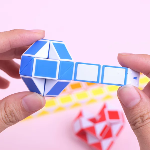 Mini Magic Ruler Variety 24-Segment Folding Deformation Rubik's Cube Puzzle Science and Education Stress Relief Toy Kindergarten Gift Wholesale
