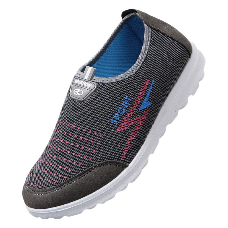 [Розничная торговля] 24 новых старых пекинских спортивных туфель Feiweini без шнуровки на шнуровке с сетчатой ​​подошвой и хлопковой подошвой для ходьбы