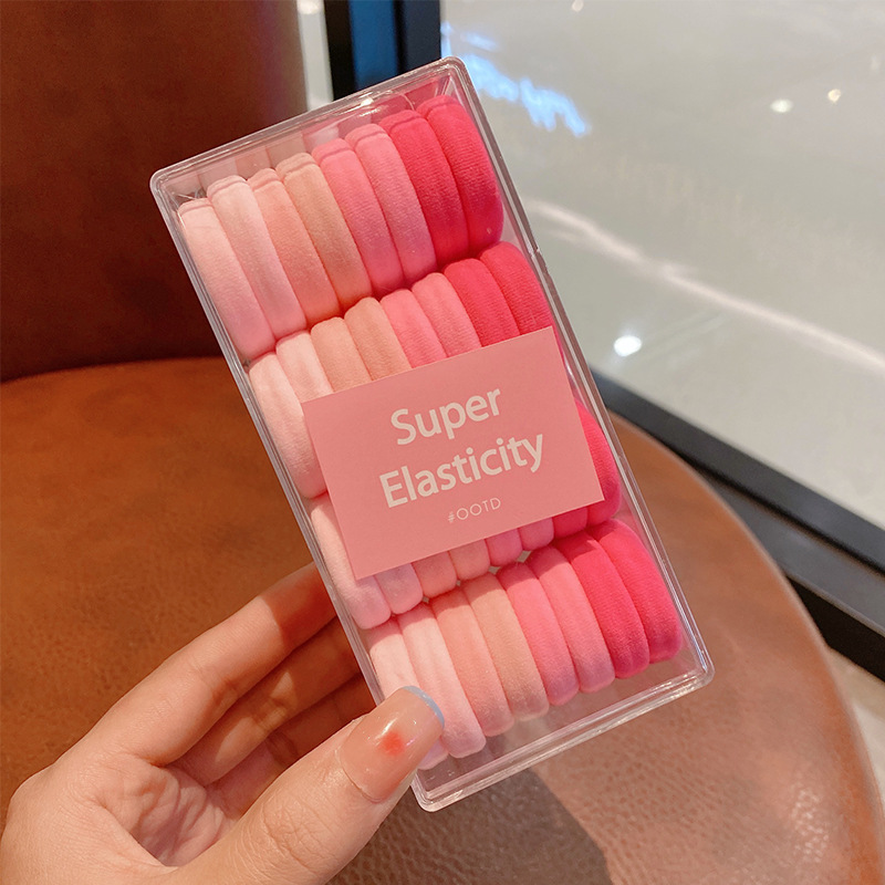 Anillo de cabello para niños no lesionar cabello de cabello de cola de caballo alta cuerda de cabello de cabello niñas tiras elásticas duraderas de alta elasticidad niñas cubierta de cuero