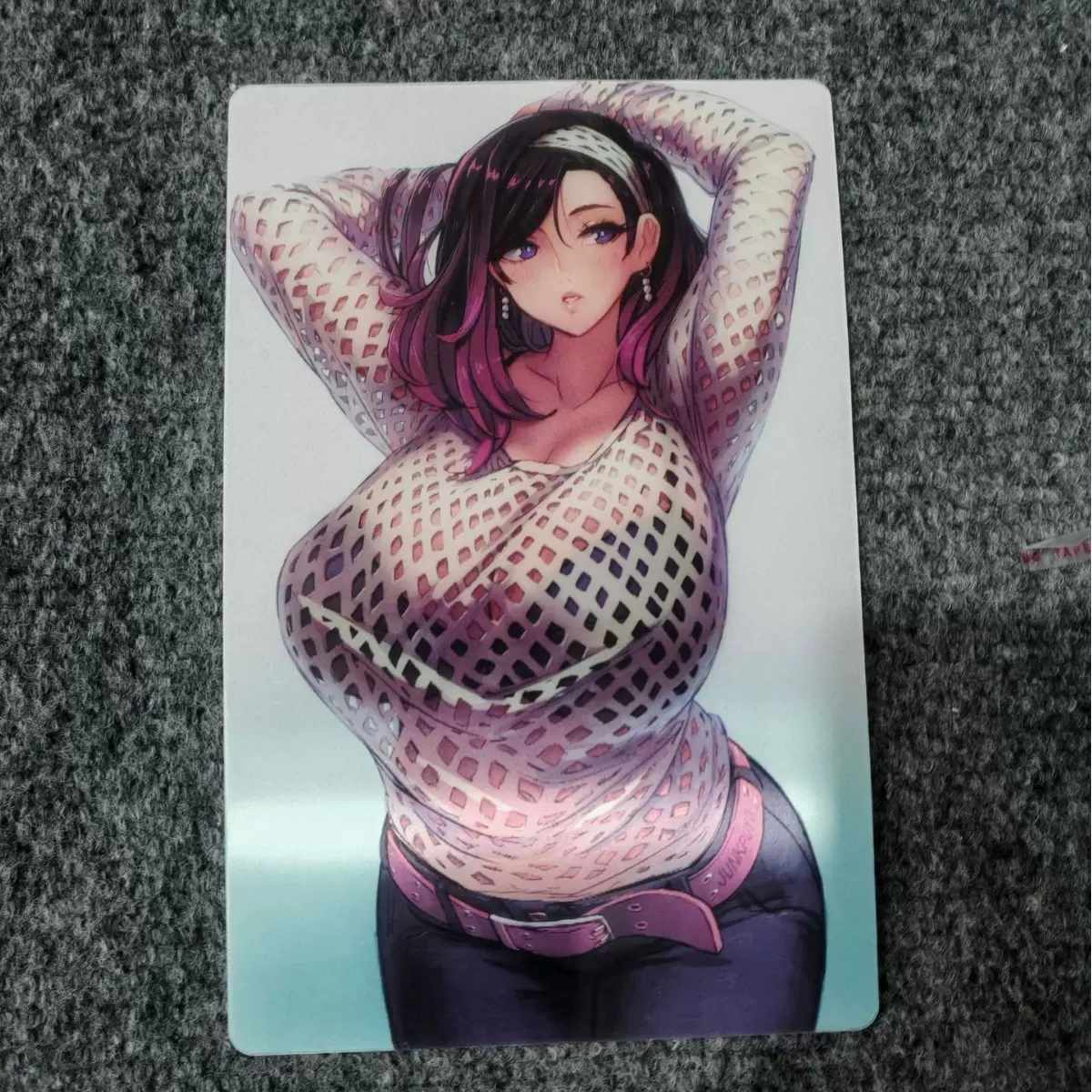 光栅卡片三维广告扇子定做卡通动漫变化图案画面塑料卡片定制小卡