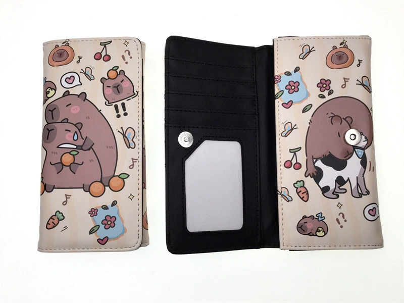 Длинный кожаный кошелек? polyurethane card holder with zipper, интернет-селебрити