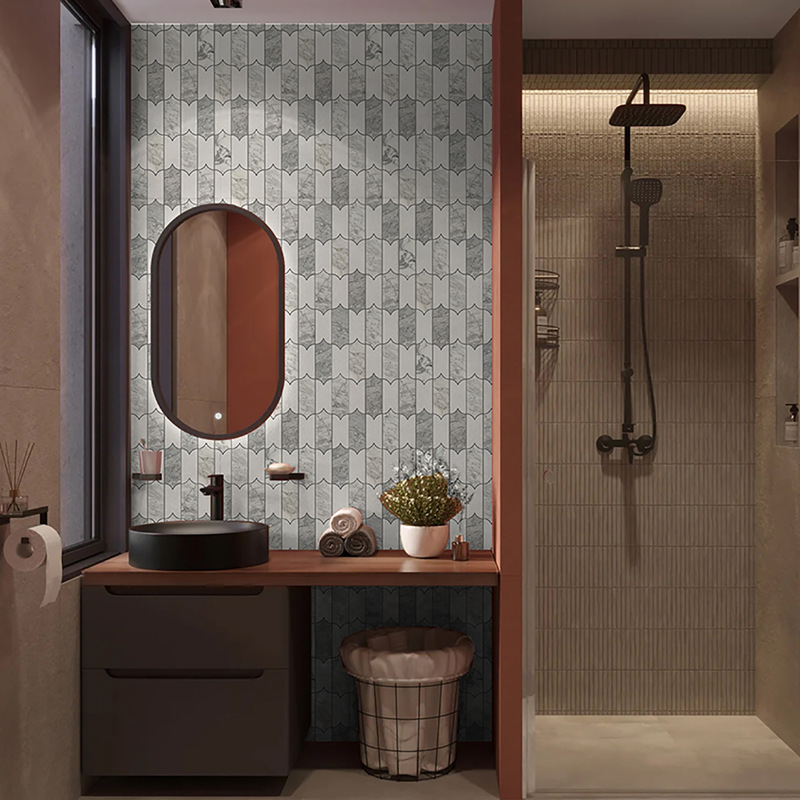 Natural Stone Marble Mosaic Tiles Bathroom Bathroom Kitchen Floor Tiles Villa Light Luxury Background Wall Tiles Natural Stone Marble Mosaic Tiles Bathroom Bathroom Kitchen Floor Tiles Villa Light Luxury Background Wall Tiles