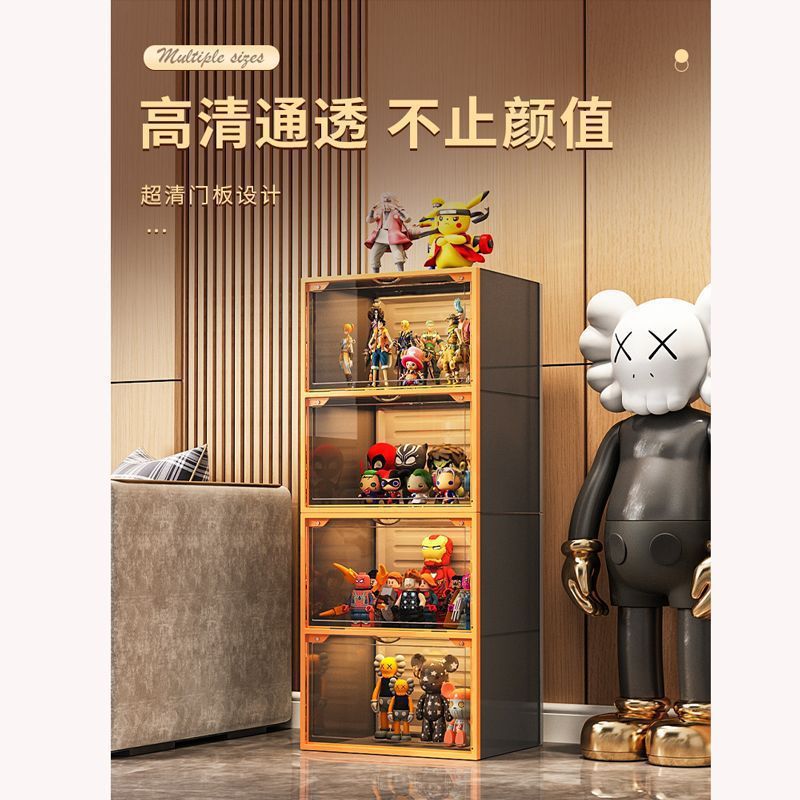 4칸/문라이트 화이트 [인터넷 연예인 모델/그림 디스플레이 캐비닛]