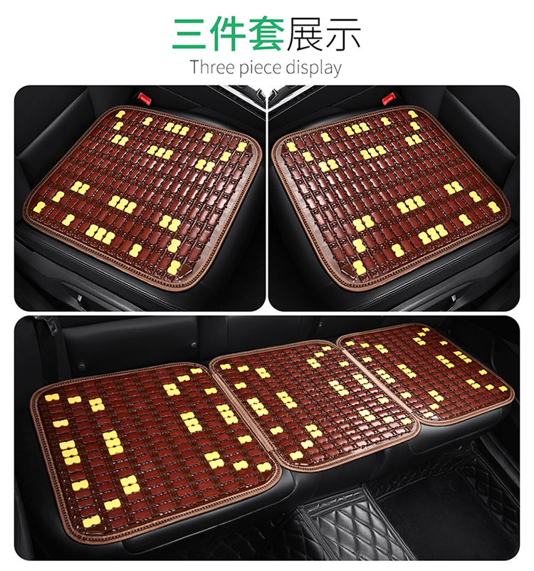 Car Seat Cushion Summer Cooling Cushion Single Piece Breathable Bamboo Four-season Universal Truck Seat Cover Ventilated Mat Car Cushion