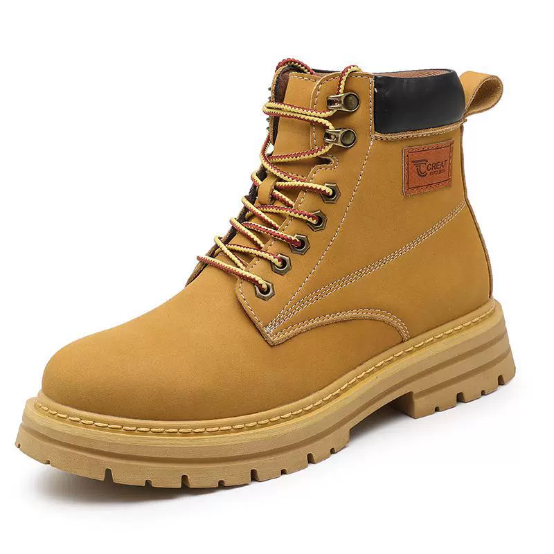 2023 Новое поступление осенне-зимние взрывы мужские ботинки Martin высокого качества из натуральной кожи модные сапоги из ревеня плюс хлопок