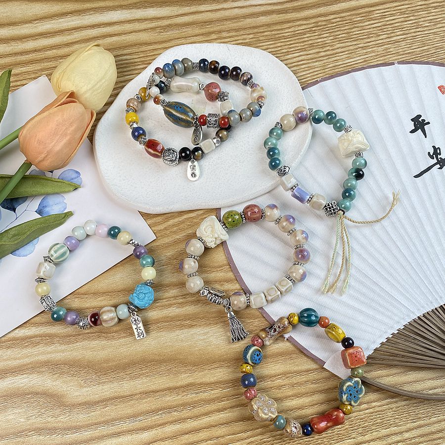 Bracelet Summer Women's High-end Jewelry All-match Hand-woven Fresh Original Simple Best Friend Mori Style New Chinese Style