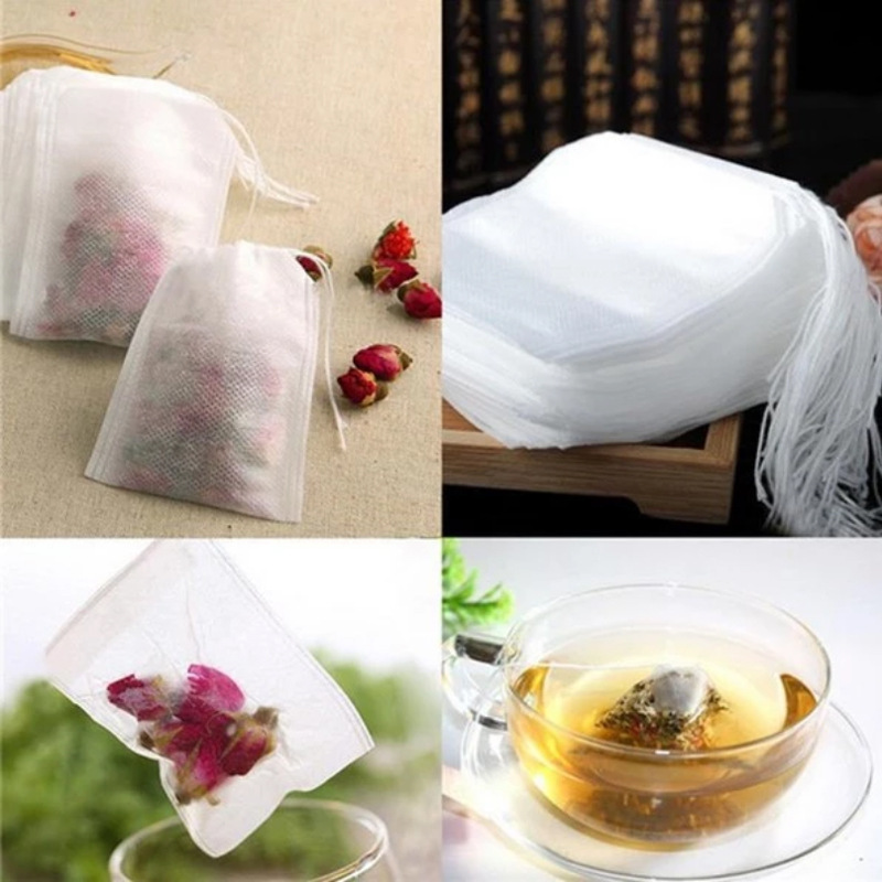 5.5*7cm 抽线茶包袋 泡茶袋 空茶袋一次性茶包100只