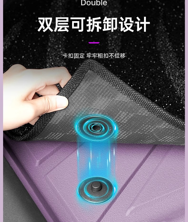 Suitable for Xiaomi Su7 Foot Pads Tpe Injection Molding Process Anti-Scratch and Wear-Resistant Fully Surrounded Carpet Interior Special Products