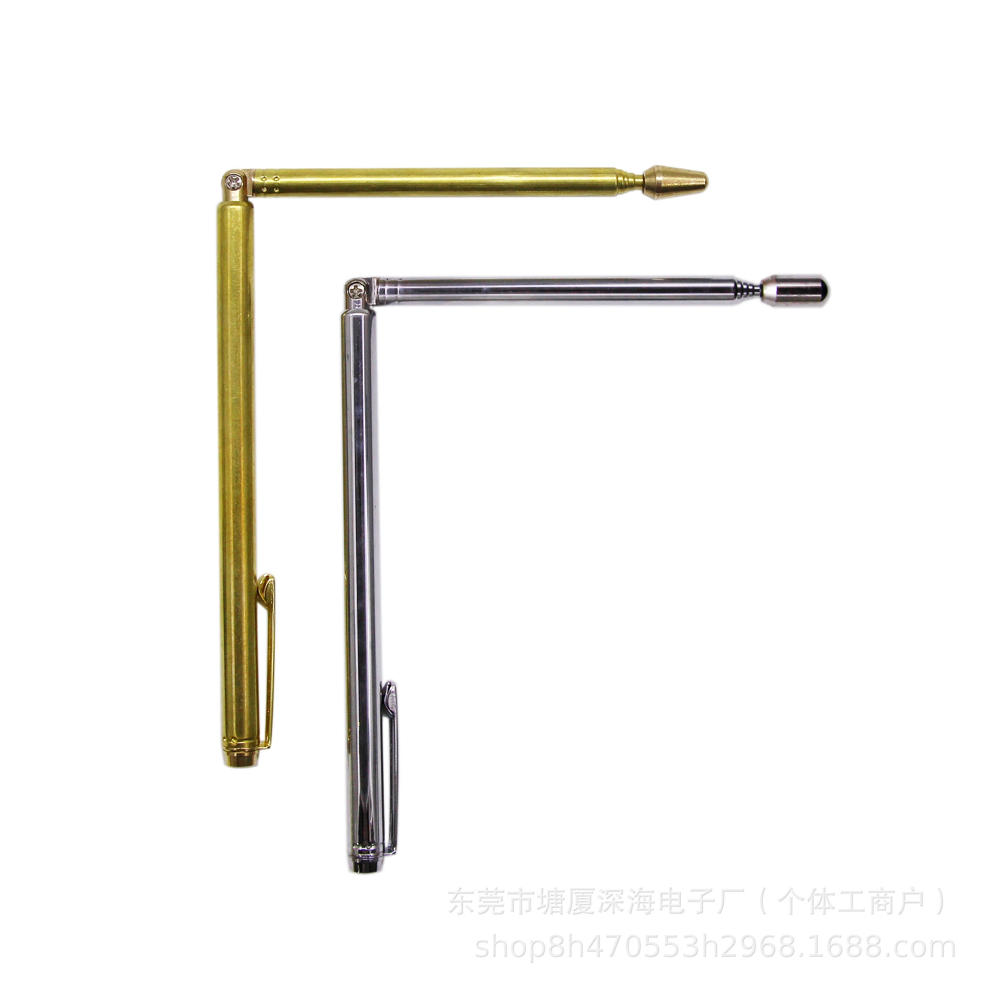 Производитель поставляет стержень для обнаружения из латунного сплава из нержавеющей стали, телескопическую рулевую антенну, стержень для обнаружения типа «дракон», ручку