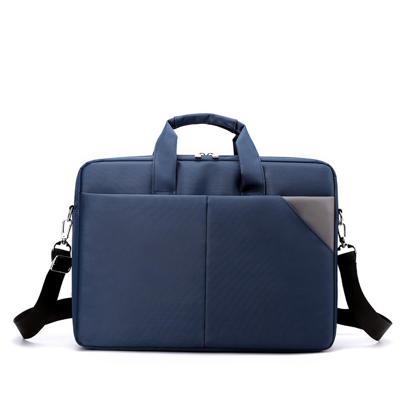 Bolso para computadora portátil de 14 pulgadas de gran capacidad para desplazamientos al trabajo Bolso de hombro de archivo portátil con logotipo imprimible de alta calidad