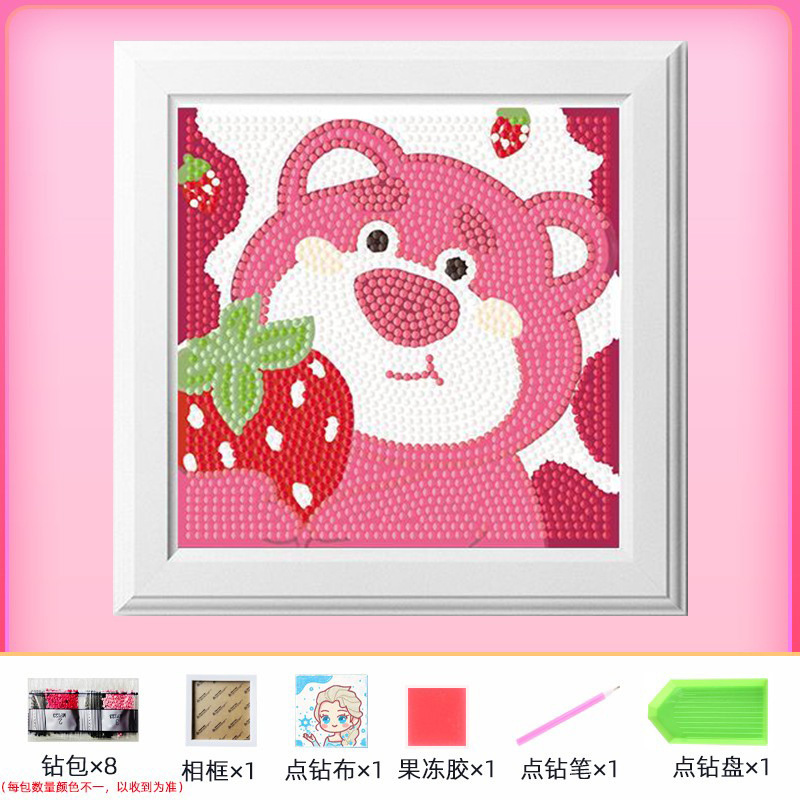 Nuevo dibujo de diamante infantil de labu diy pegatinas de diamante con marcos de fotos hechas a mano diy puzzle pegatinas de mampostería image 32