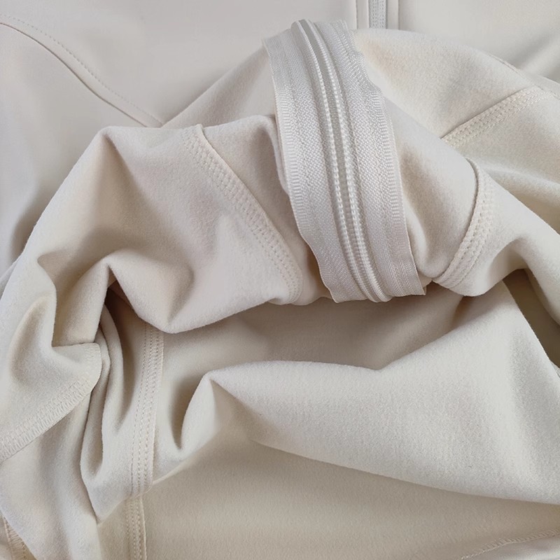 Chaqueta deportiva de nylon de secado rápido ropa de yoga collar de soporte chaqueta deportiva de manga larga entrenamiento transpirable yoga top