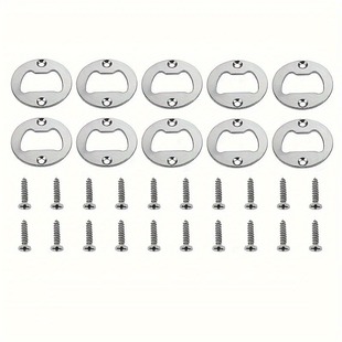 Factory direct reinforced thick nickel-plated bottle opener accessories with screws cross-border DIY bottle opener iron hardware