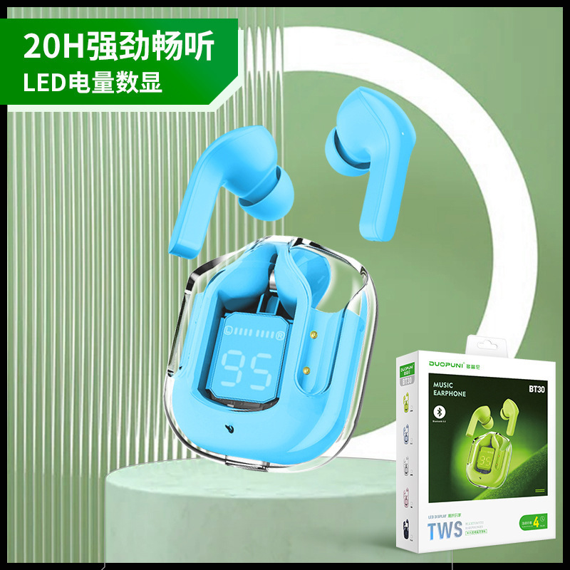 auriculares bluetooth transparentes de primera generación reducción de ruido juego deportivo inalámbrico verdadero de larga duración Android auriculares bluetooth de baja latencia