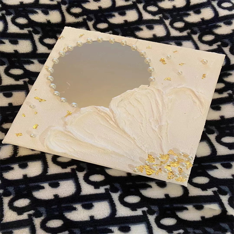 网红ins化妆镜云朵镜异形镜子韩国博主咖啡店桌面穿衣镜试衣镜