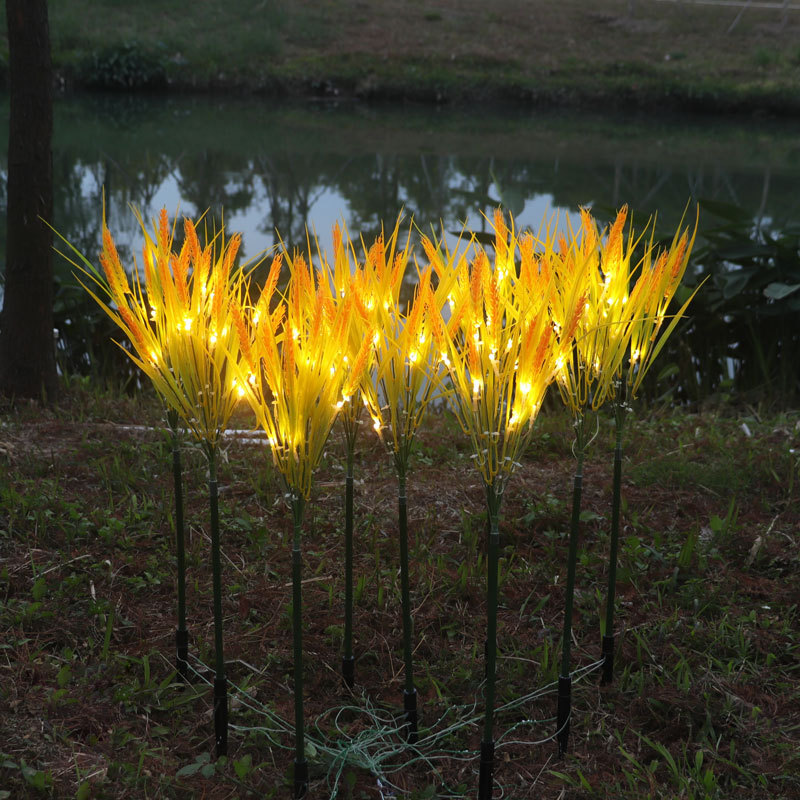 joint construction LED simulation luminescence Ear of Wheat Garden reed Lawn Mei Chen lighting Park decorate Plug lights