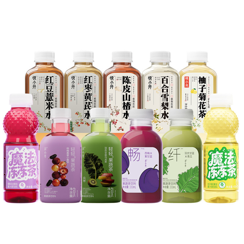 Tea Xiaokai Original Leaf Tea Beverage, Biluochun, Da Hong Pao, Oolong Tea, Jasmine Tea, Fruit Juice Tea Drink