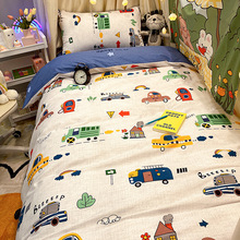 纯棉被套单件150x200单人1.5米全棉被单学生宿舍儿童床单男孩被罩