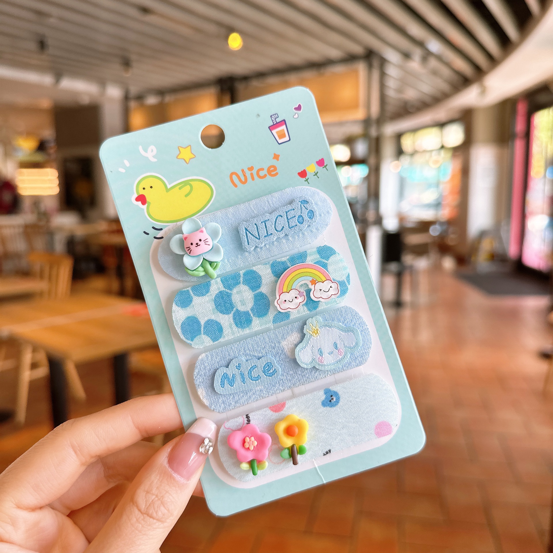 Los niños publican adorables pegatinas de velcro para bebés que no lastiman el cabello roto, artefactos de cabello mágicos para niñas con poco cabello pegatinas de frangeo