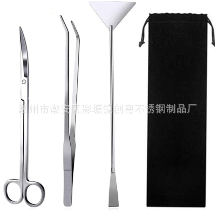 水族造景工具セット水草ピンセットステンレスクリップ平沙シャベル水槽の藻刀卸売り