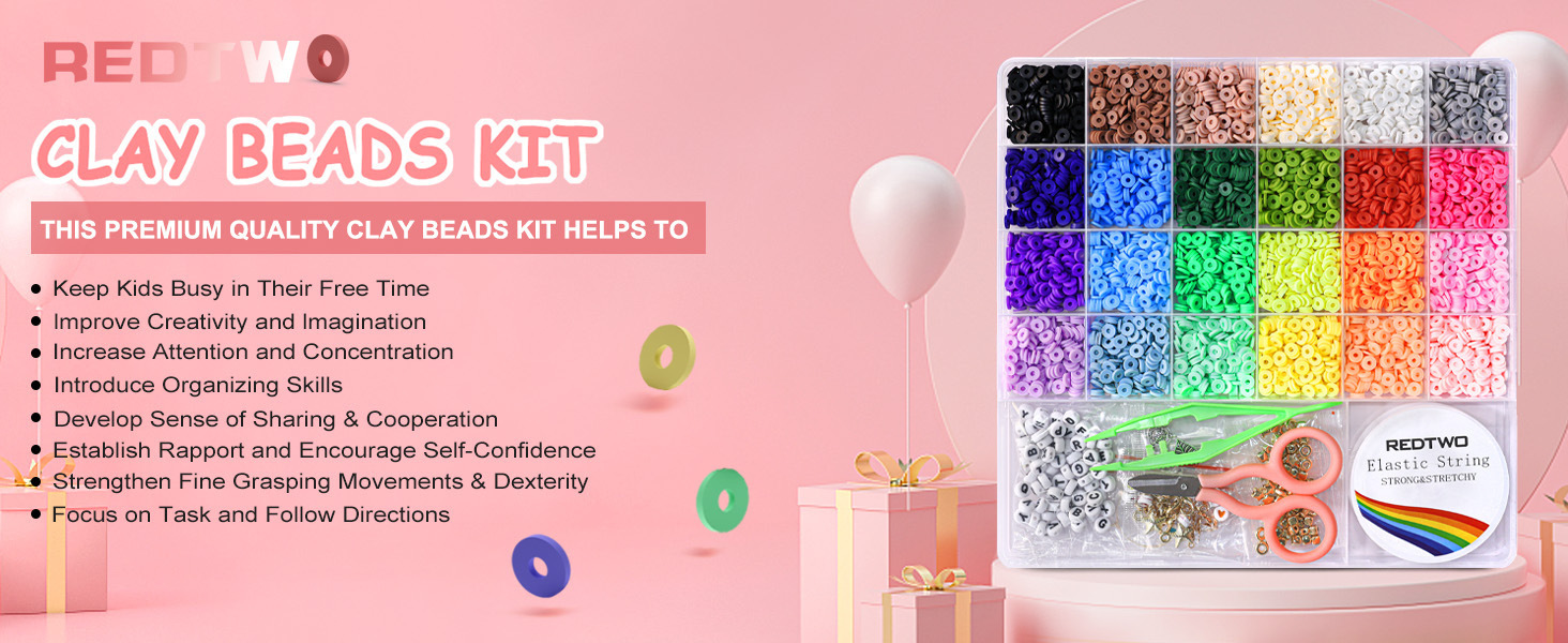 Clay Beads Bracelet Making Kit