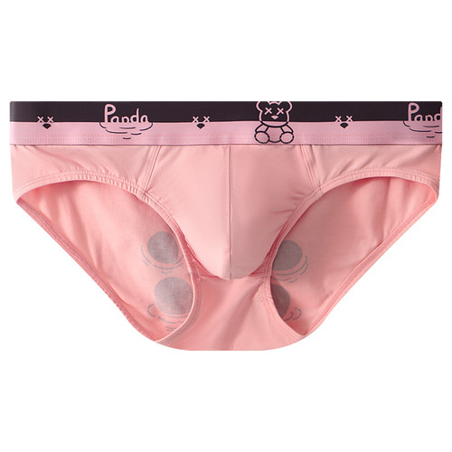 Men's briefs, pure cotton, comfortable, breathable, low-waisted sexy briefs, teenagers' personalized printed briefs for boys