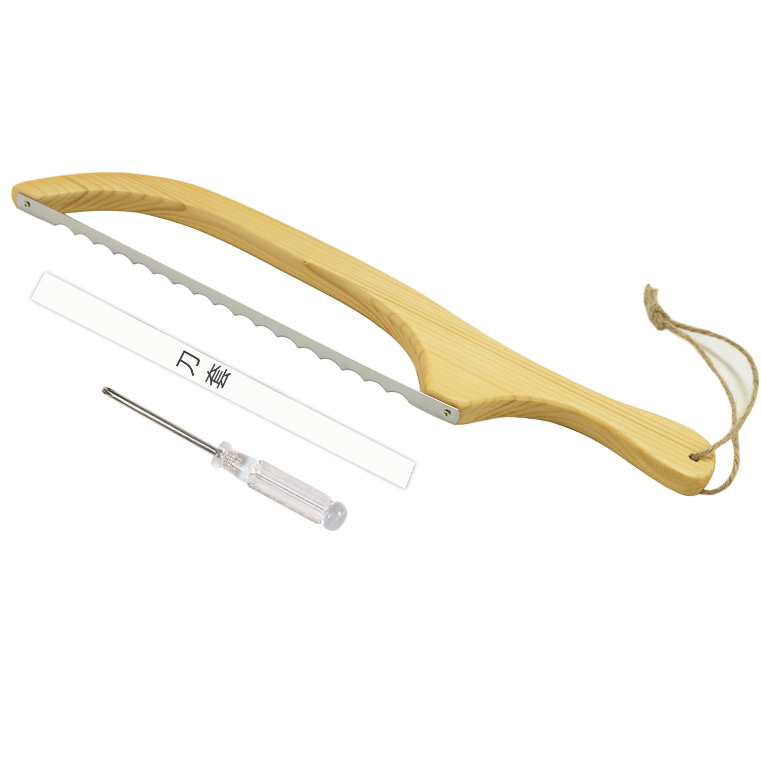 Cortador de pan de madera, sierra de cuchillo, cortadora de sándwich, barra francesa, sierra de tostado, cortador de pan de madera resistente a la flexión